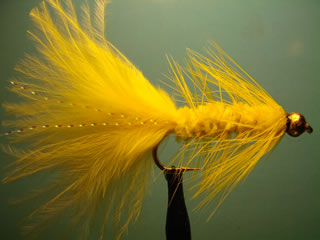 Bead Head Yellow Woolly Bugger (4-10)
